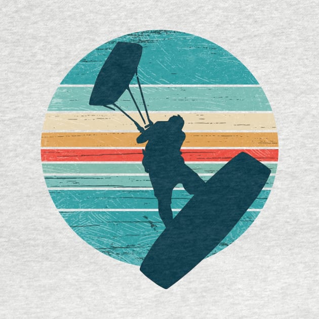 Kitesurfing Quote Vintage Colors Look by MarkusShirts